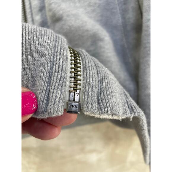 POLO RALPH LAUREN Vintage Grey Full Zip Men’s Thermal Lined Hoodie Sweater XXL - Picture 10 of 16